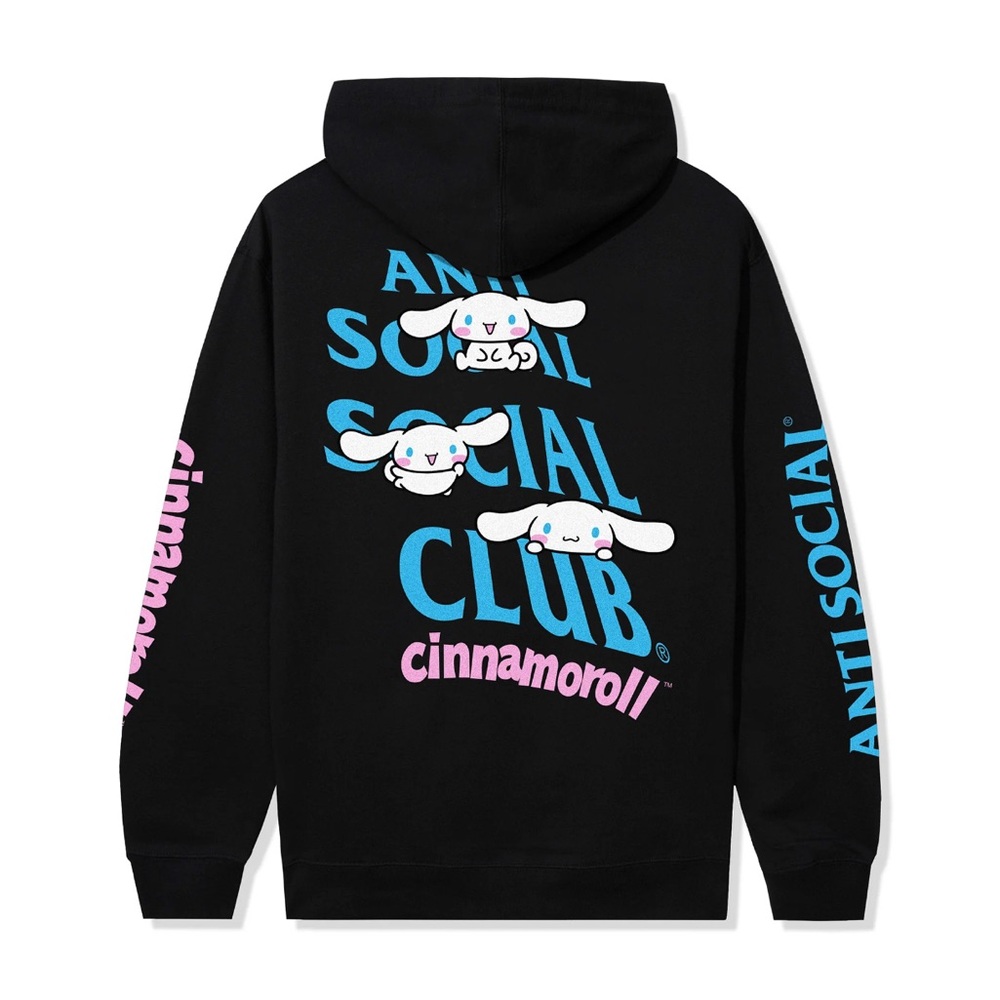 Anti Social Social Club x Cinnamoroll Classic Hoodie (Black)